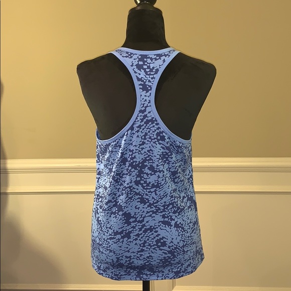 Nike Dry-Fit Athletic Cut Navy & Blue Tank Top. - Picture 5 of 8